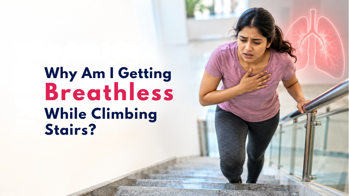 Find out why you may feel breathless while climbing stairs and when shortness of breath could be linked to heart or other health problems.